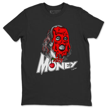 Air Jordan 12 Cherry Sneaker Match Tees Dirty Money Sneaker Tees AJ12 Cherry Sneaker Release Tees Unisex Shirts Black 2