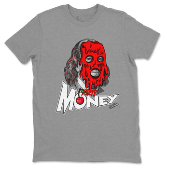 Air Jordan 12 Cherry Sneaker Match Tees Dirty Money Sneaker Tees AJ12 Cherry Sneaker Release Tees Unisex Shirts Heather Grey 2