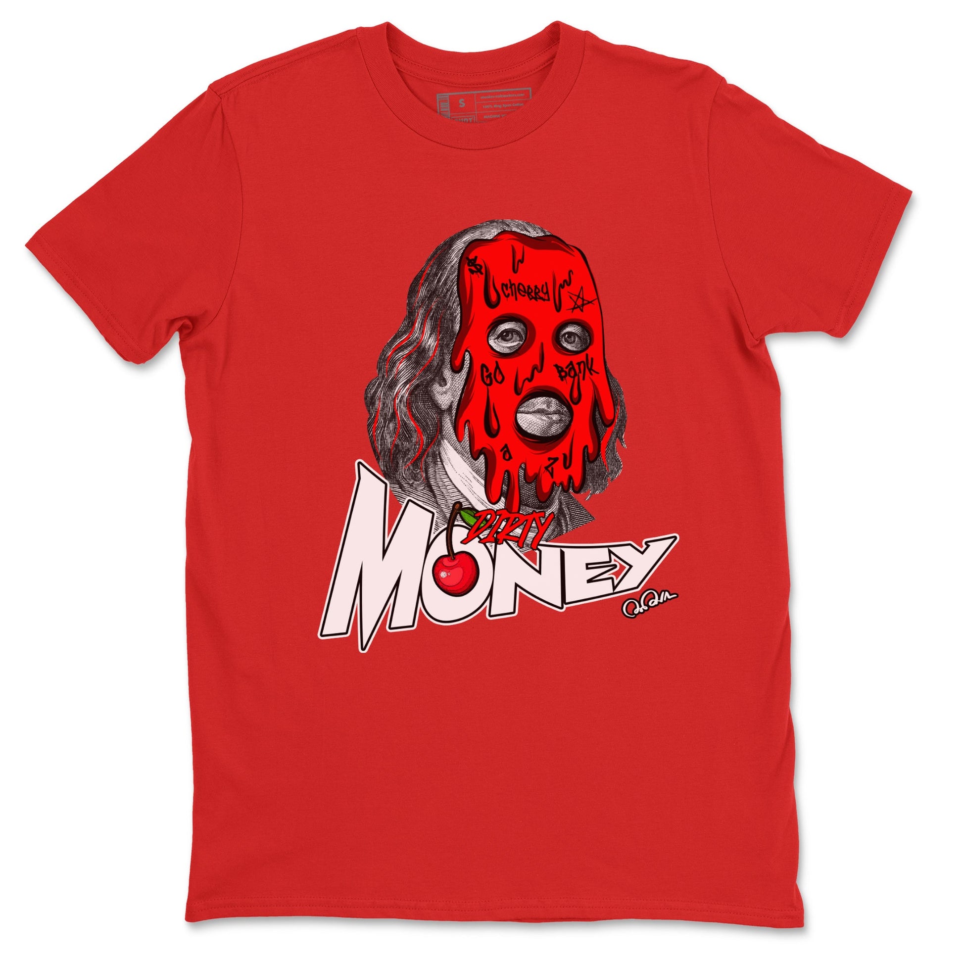 Air Jordan 12 Cherry Sneaker Match Tees Dirty Money Sneaker Tees AJ12 Cherry Sneaker Release Tees Unisex Shirts Red 2