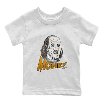 Air Jordan 13 Wheat Sneaker Match Tees Dirty Money Sneaker Tees AJ13 Wheat Sneaker Release Tees Kids Shirts White 2