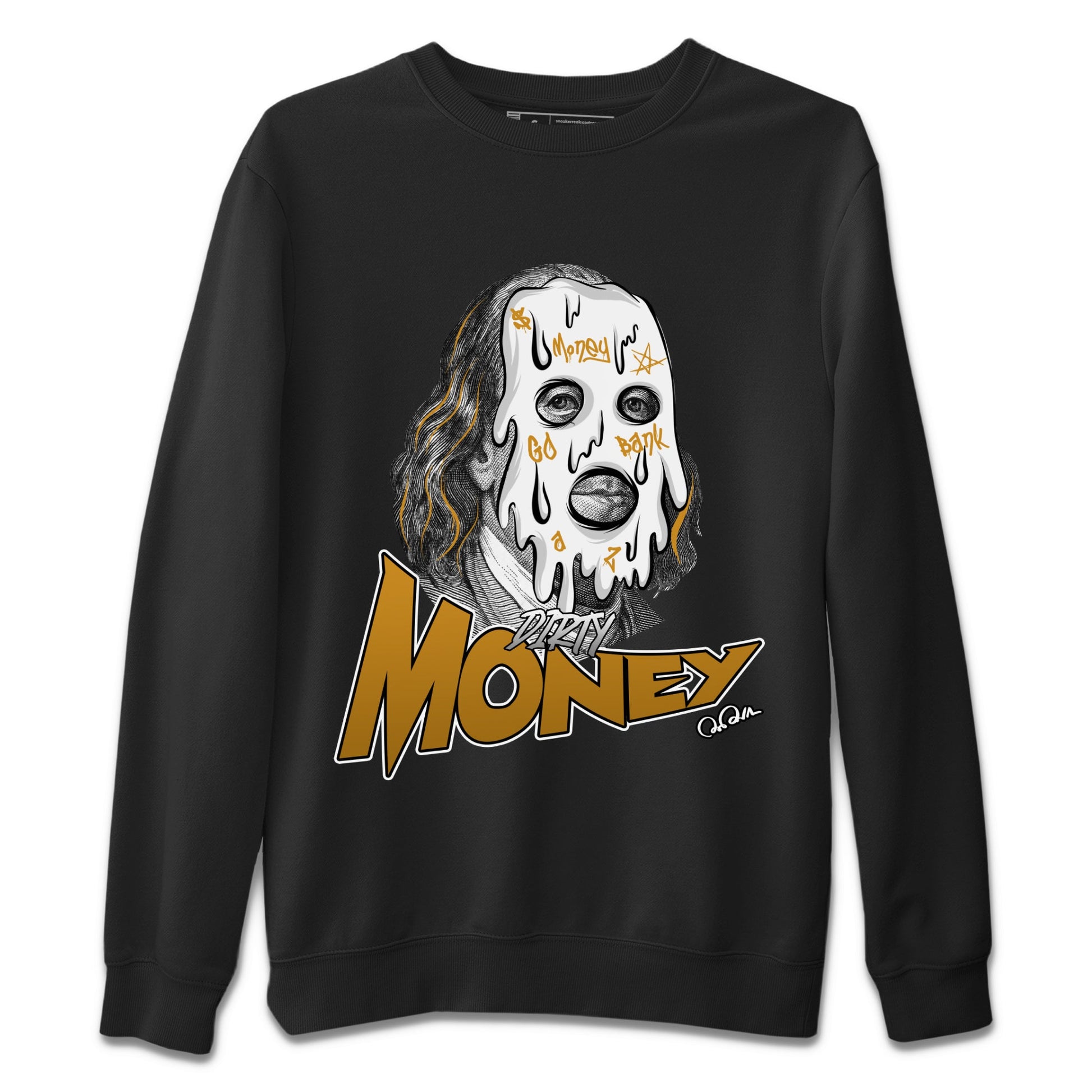 Air Jordan 13 Wheat Sneaker Match Tees Dirty Money Sneaker Tees AJ13 Wheat Sneaker Release Tees Unisex Shirts Black 2