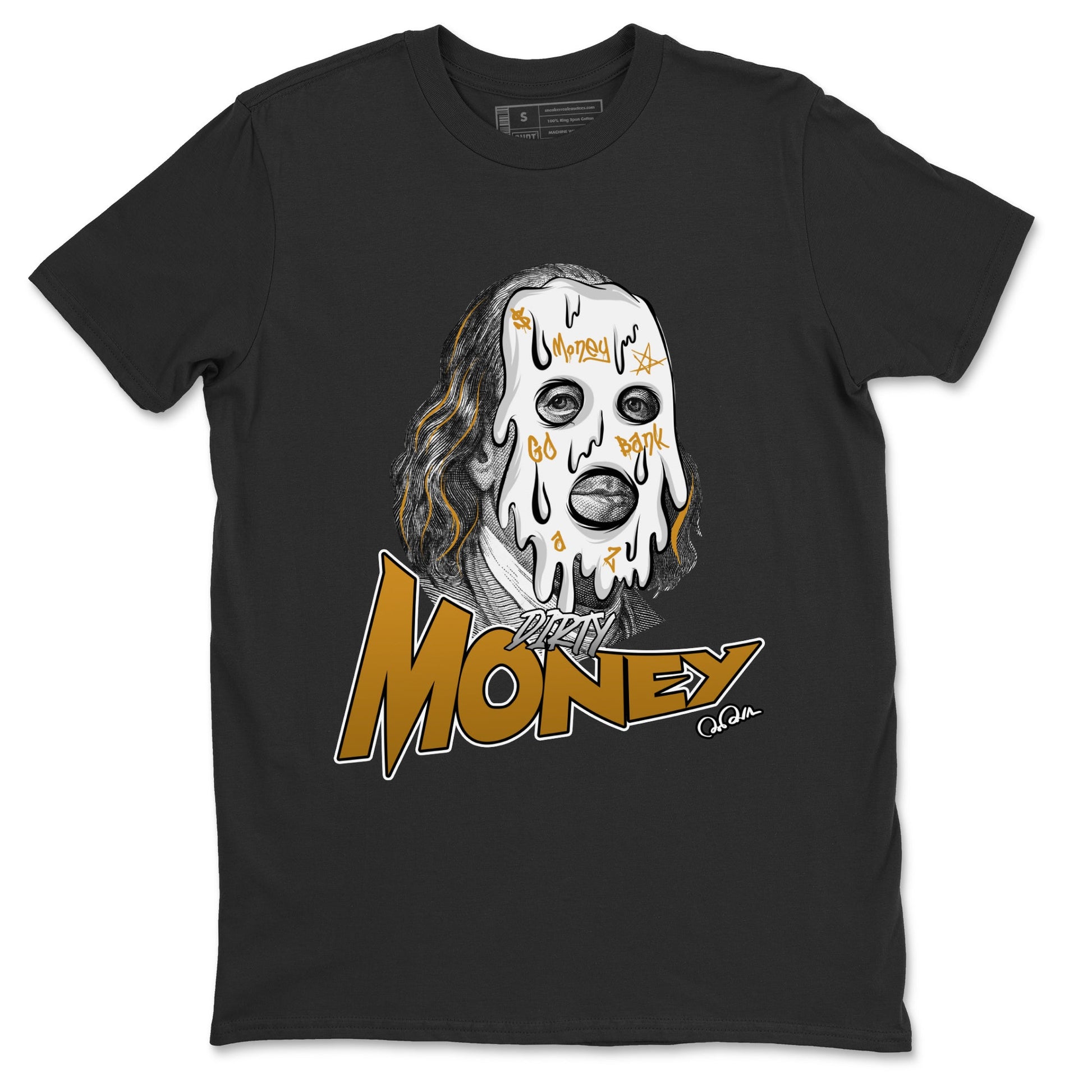 Air Jordan 13 Wheat Sneaker Match Tees Dirty Money Sneaker Tees AJ13 Wheat Sneaker Release Tees Unisex Shirts Black 2