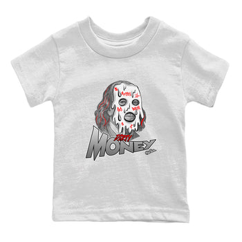 Air Jordan 13 Wolf Grey Sneaker Match Tees Dirty Money Sneaker Tees AJ13 Wolf Grey Sneaker Release Tees Kids Shirts White 2