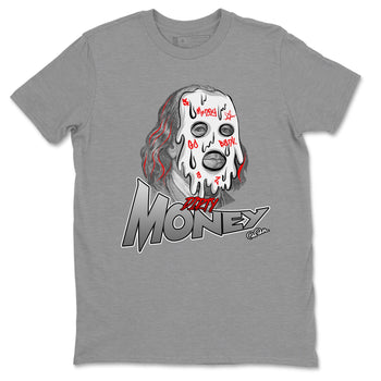 Air Jordan 13 Wolf Grey Sneaker Match Tees Dirty Money Sneaker Tees AJ13 Wolf Grey Sneaker Release Tees Unisex Shirts Heather Grey 2