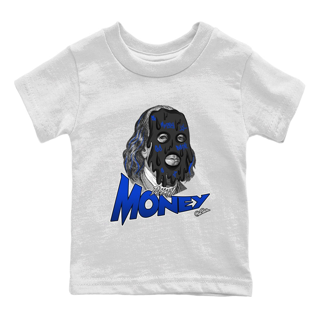 Air Jordan 14 Laney Sneaker Match Tees Dirty Money Sneaker Tees AJ14 Laney Sneaker Release Tees Kids Shirts White 2