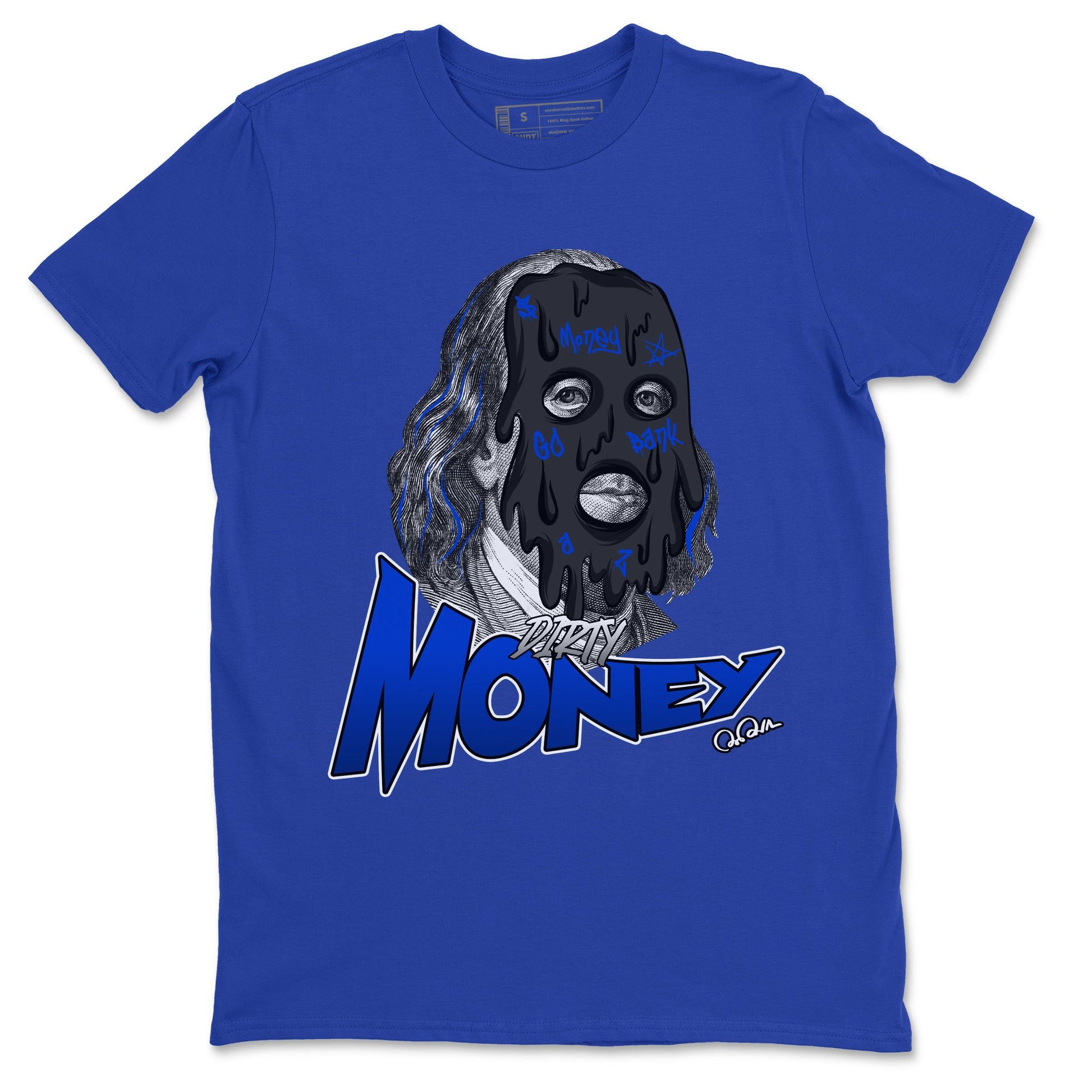 Air Jordan 14 Laney Sneaker Match Tees Dirty Money Sneaker Tees AJ14 Laney Sneaker Release Tees Unisex Shirts Royal Blue 2