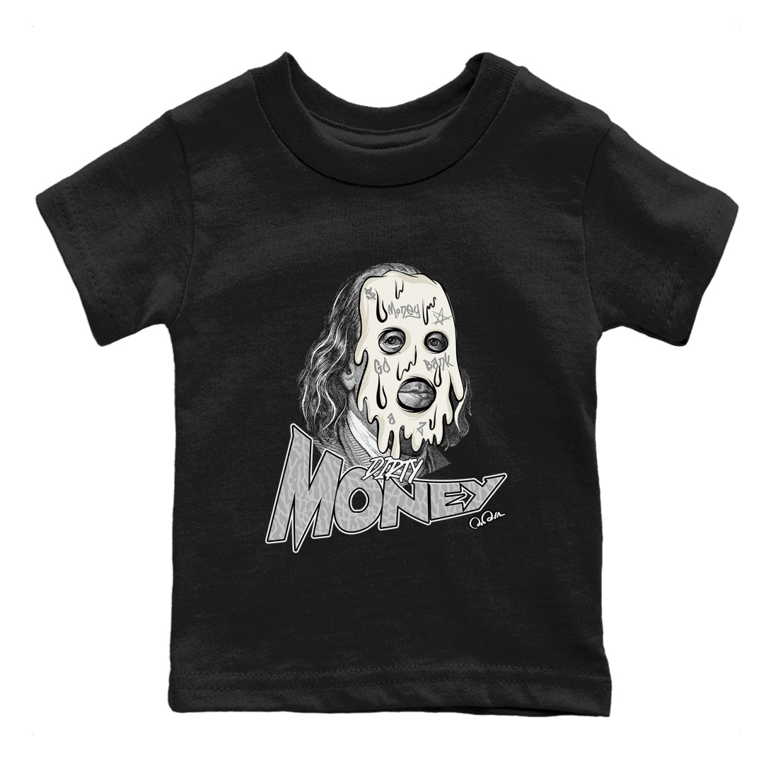 3s Ivory shirt to match jordans Dirty Money sneaker tees Air Jordan 3 Ivory SNRT sneaker release tees baby toddler Black 2 cotton Shirt