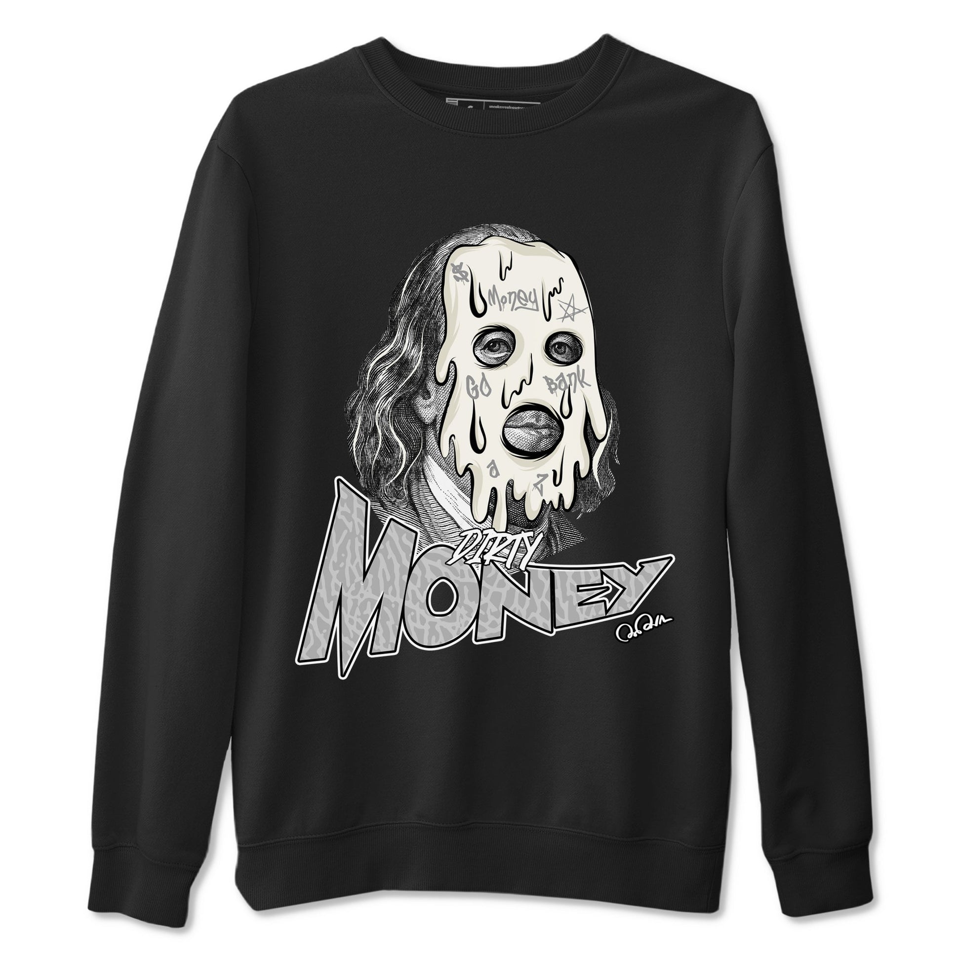 3s Ivory shirt to match jordans Dirty Money sneaker tees Air Jordan 3 Ivory SNRT Sneaker Release Tees unisex cotton Black 2 crew neck shirt