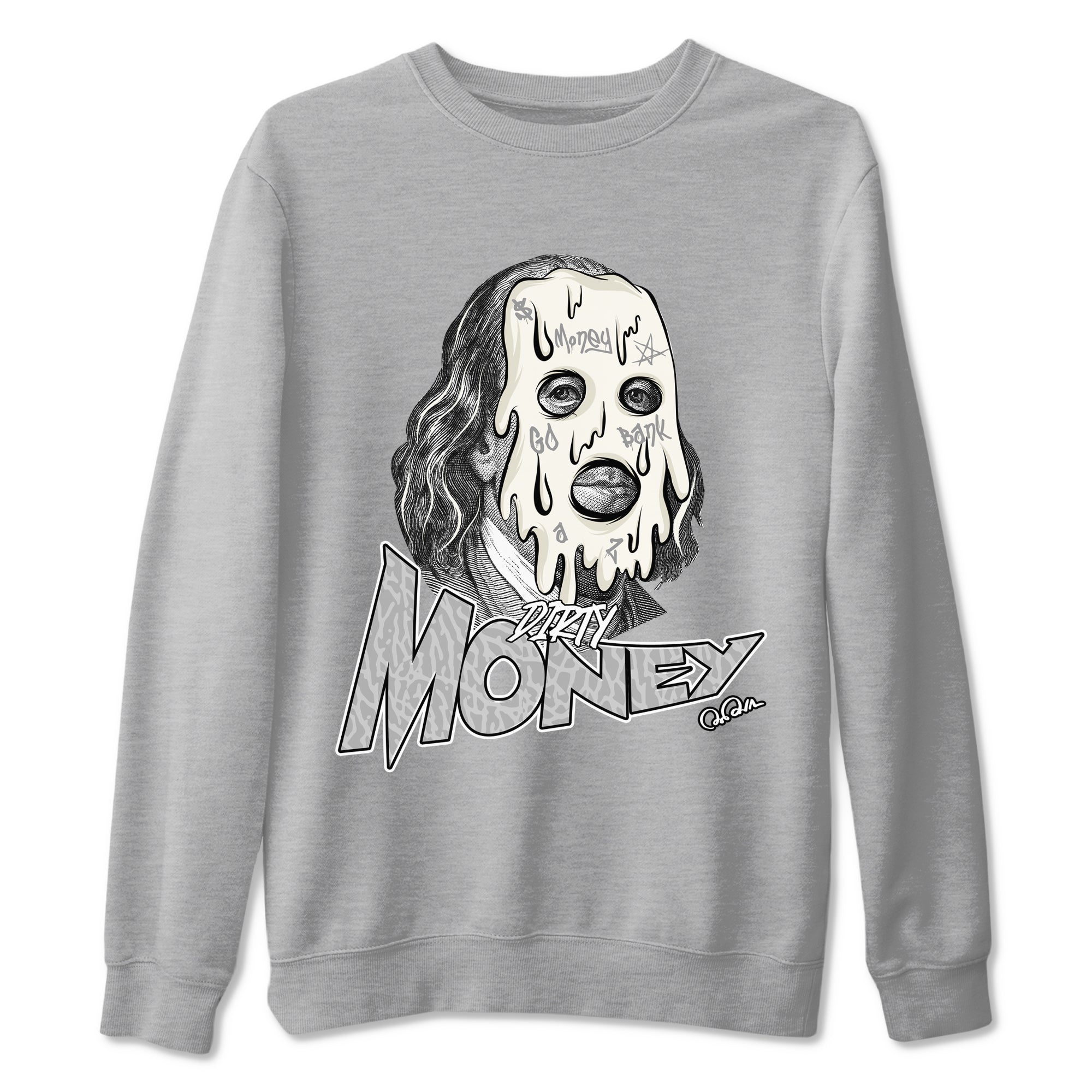 3s Ivory shirt to match jordans Dirty Money sneaker tees Air Jordan 3 Ivory SNRT Sneaker Release Tees unisex cotton Heather Grey 2 crew neck shirt