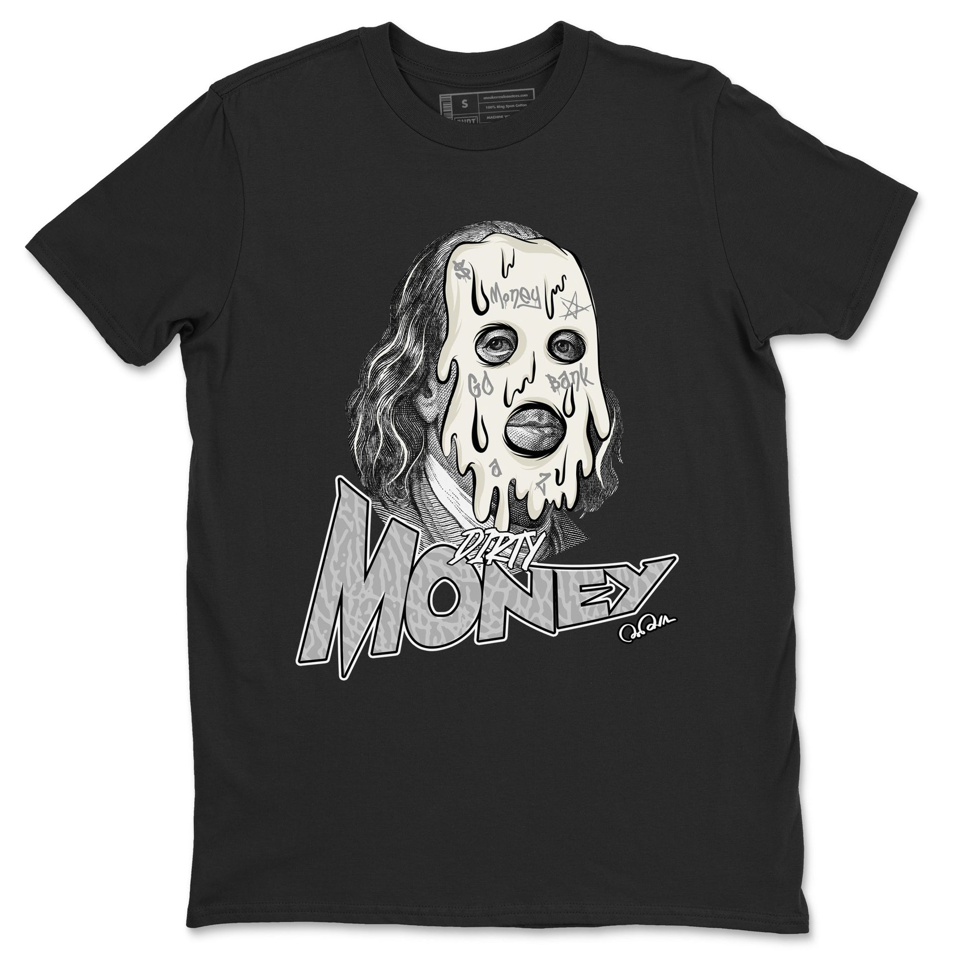 3s Ivory shirt to match jordans Dirty Money sneaker tees Air Jordan 3 Ivory SNRT Sneaker Release Tees unisex cotton Black 2 crew neck shirt