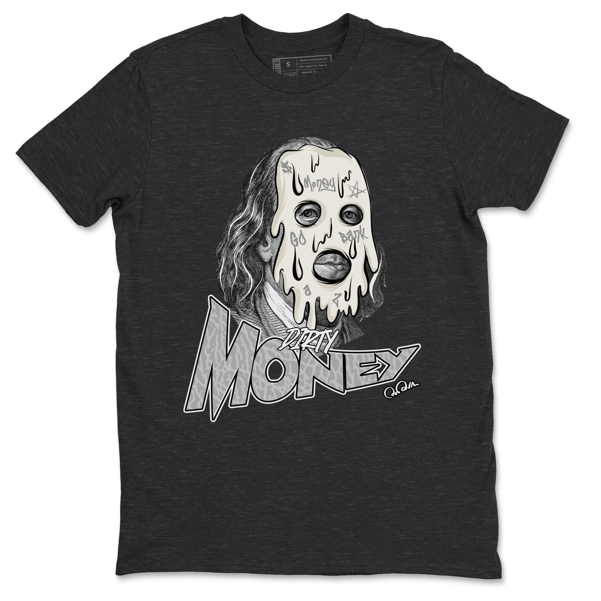 3s Ivory shirt to match jordans Dirty Money sneaker tees Air Jordan 3 Ivory SNRT Sneaker Release Tees unisex cotton Charcoal Heather 2 crew neck shirt