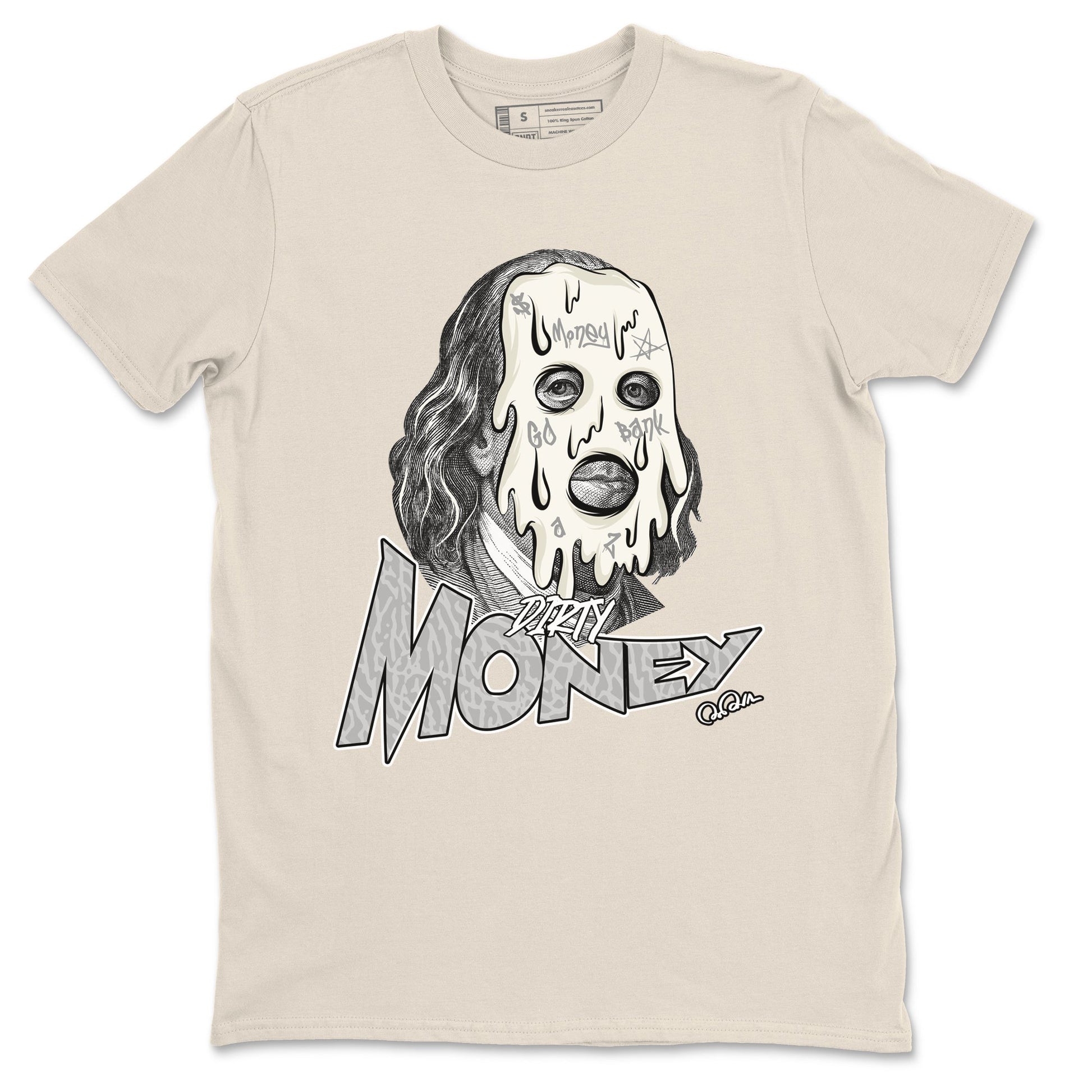 3s Ivory shirt to match jordans Dirty Money sneaker tees Air Jordan 3 Ivory SNRT Sneaker Release Tees unisex cotton Natural 2 crew neck shirt