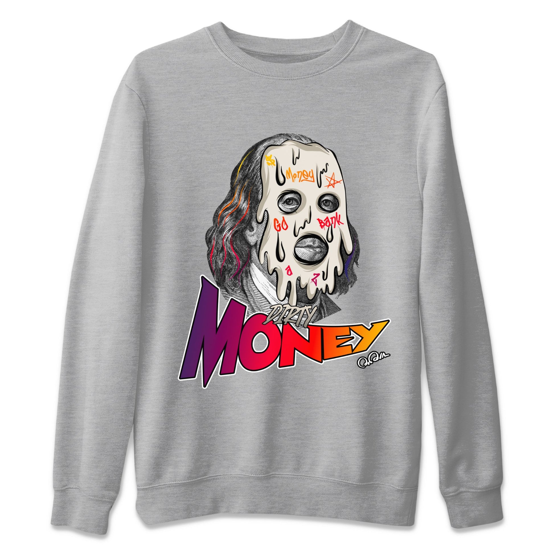 Air Jordan 3 J Balvin shirt to match jordans Dirty Money sneaker tees AJ3 Balvin  SNRT Sneaker Release Tees LGBTQ Gay Pride T-Shirt Unisex Heather Grey 2 T-Shirt