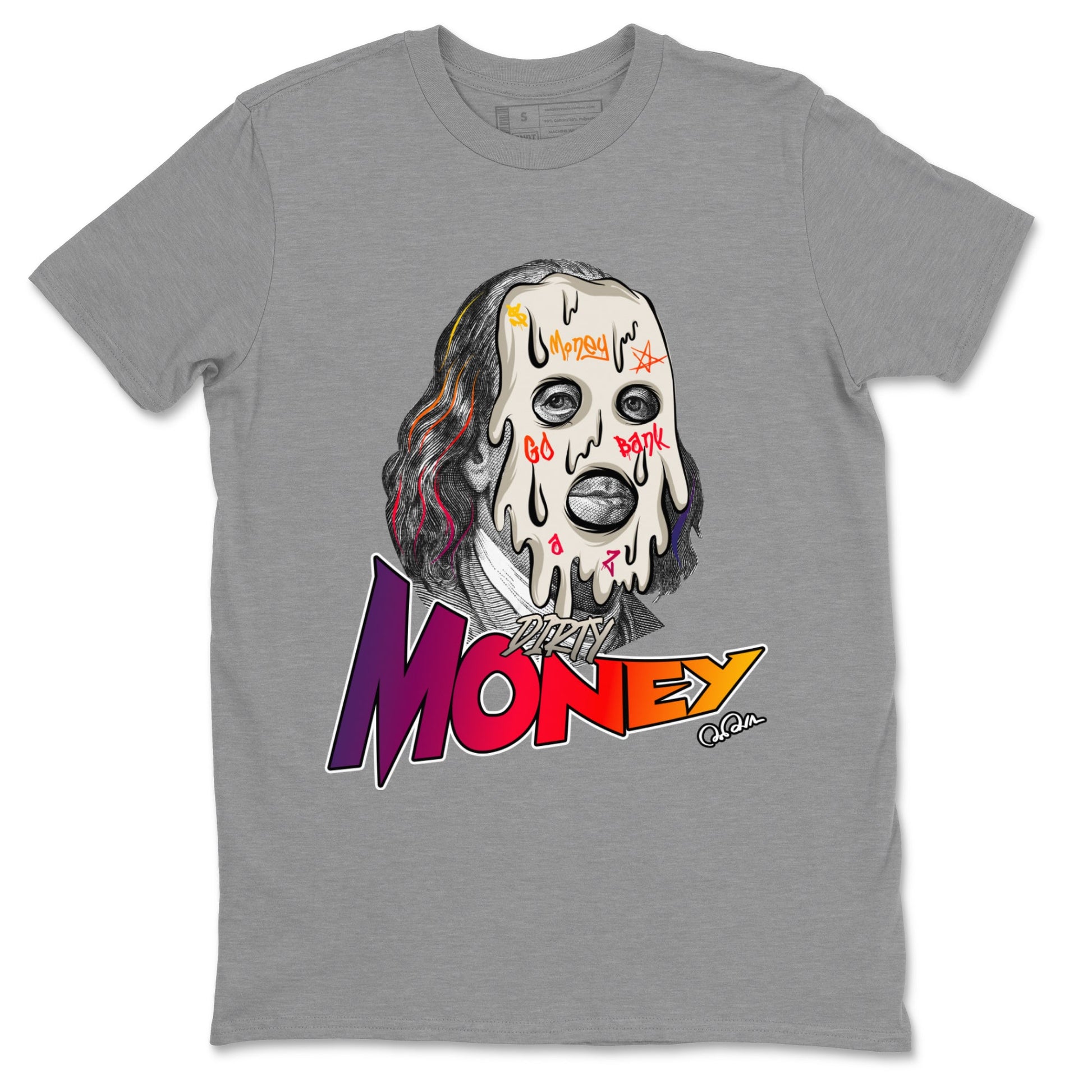 Air Jordan 3 J Balvin shirt to match jordans Dirty Money sneaker tees AJ3 Balvin  SNRT Sneaker Release Tees LGBTQ Gay Pride T-Shirt Unisex Heather Grey 2 T-Shirt