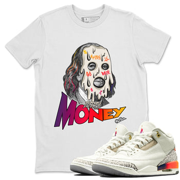 Air Jordan 3 J Balvin shirt to match jordans Dirty Money sneaker tees AJ3 Balvin  SNRT Sneaker Release Tees LGBTQ Gay Pride T-Shirt Unisex White 1 T-Shirt