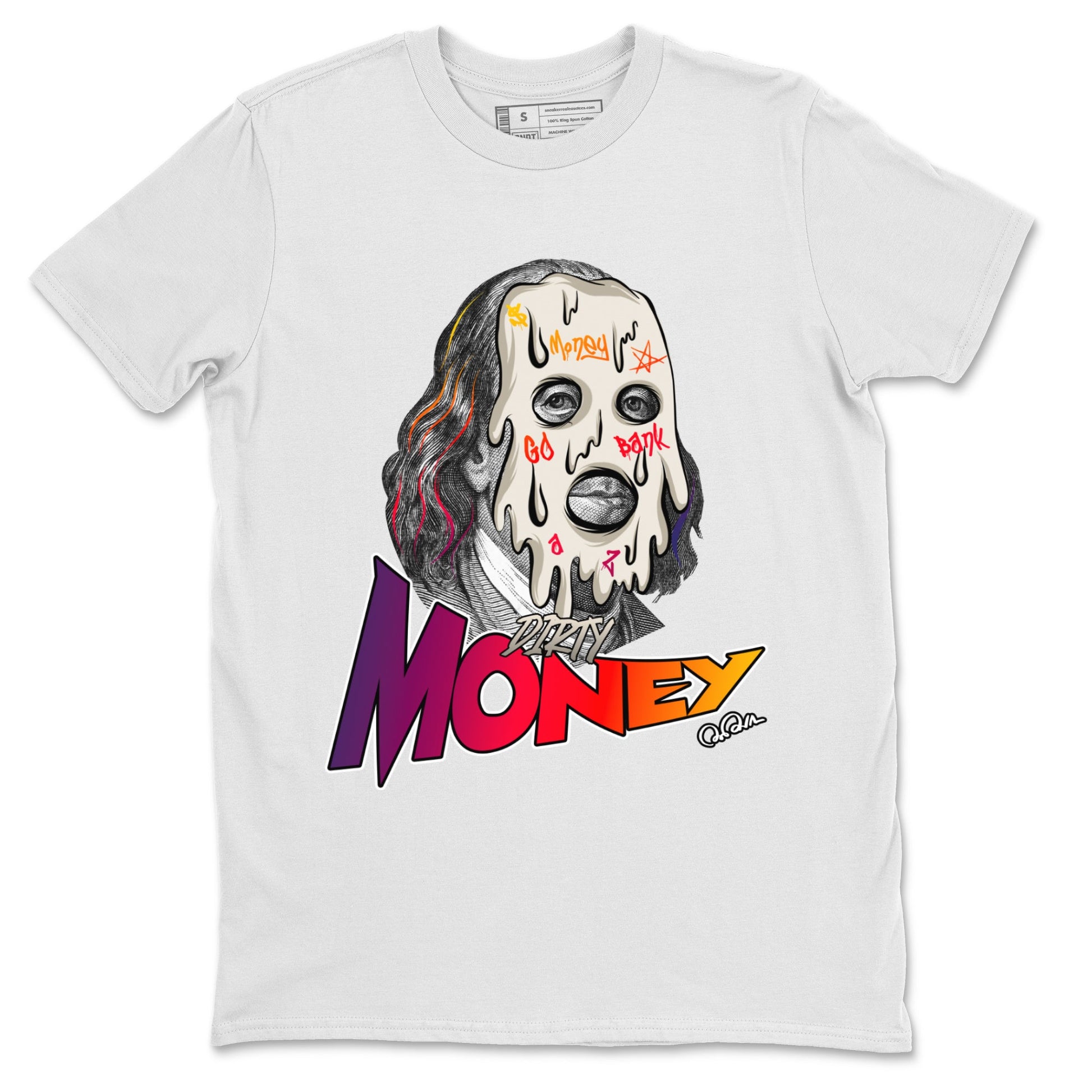 Air Jordan 3 J Balvin shirt to match jordans Dirty Money sneaker tees AJ3 Balvin  SNRT Sneaker Release Tees LGBTQ Gay Pride T-Shirt Unisex White 2 T-Shirt