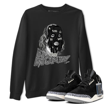 Air Jordan 3 Off Noir shirt to match jordans Dirty Money sneaker tees AJ3 Off Noir SNRT Sneaker Release Tees Unisex Black 1 T-Shirt