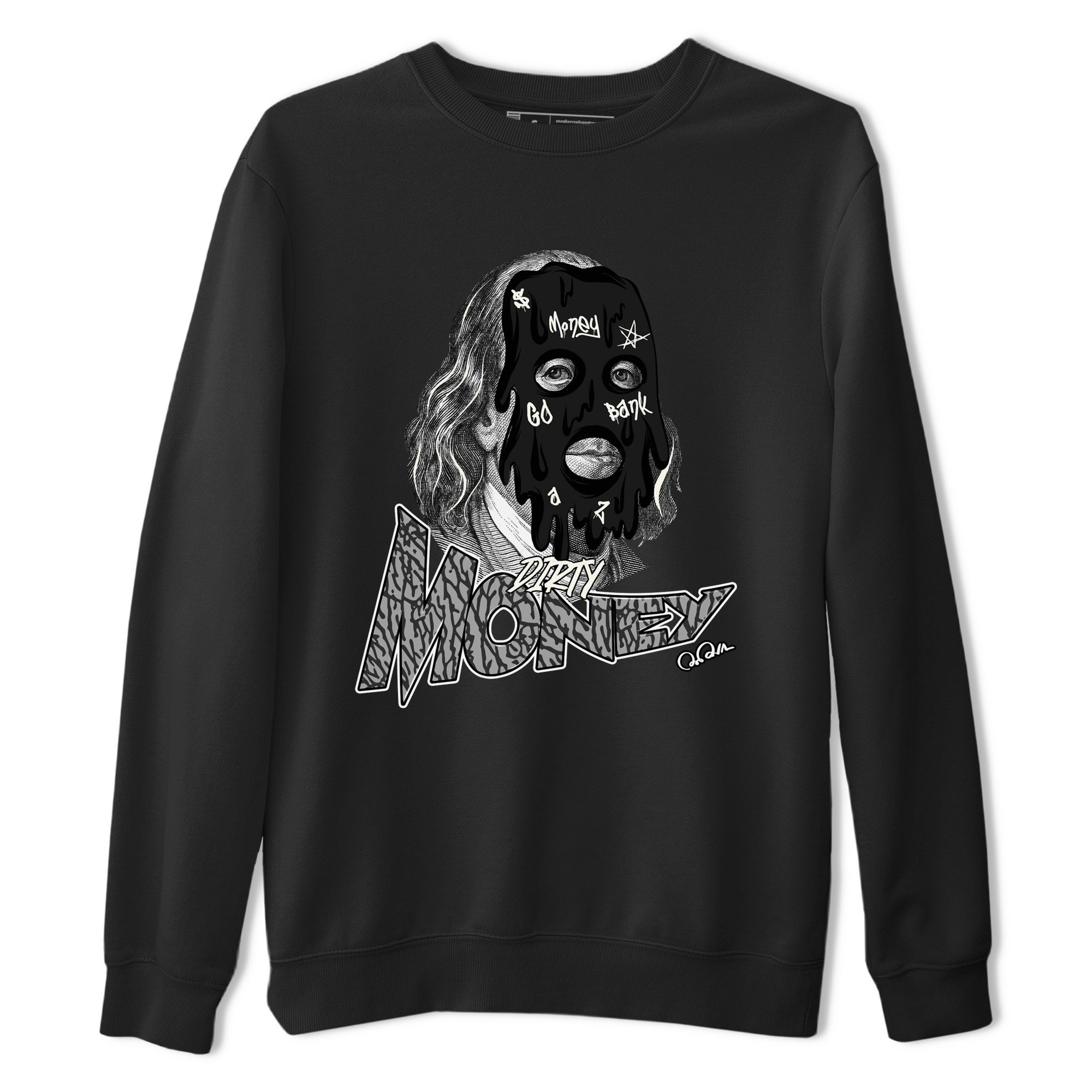 Air Jordan 3 Off Noir shirt to match jordans Dirty Money sneaker tees AJ3 Off Noir SNRT Sneaker Release Tees Unisex Black 2 T-Shirt