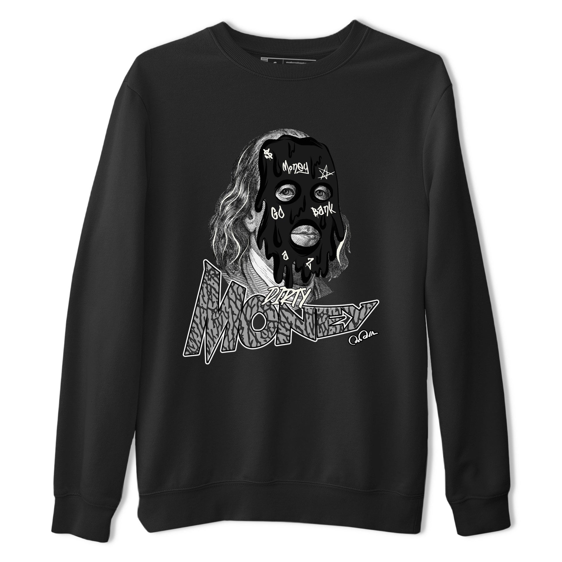 Air Jordan 3 Off Noir shirt to match jordans Dirty Money sneaker tees AJ3 Off Noir SNRT Sneaker Release Tees Unisex Black 2 T-Shirt