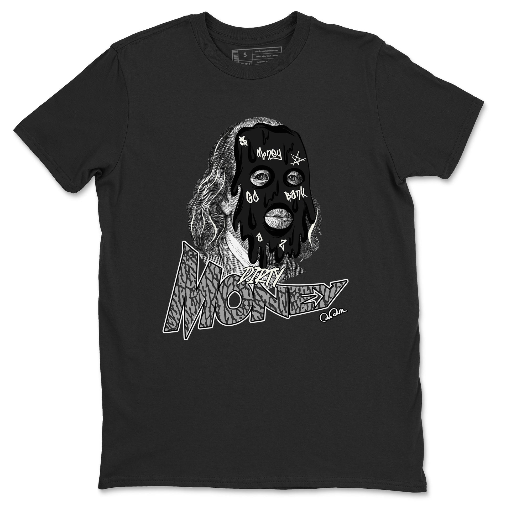 Air Jordan 3 Off Noir shirt to match jordans Dirty Money sneaker tees AJ3 Off Noir SNRT Sneaker Release Tees Unisex Black 2 T-Shirt