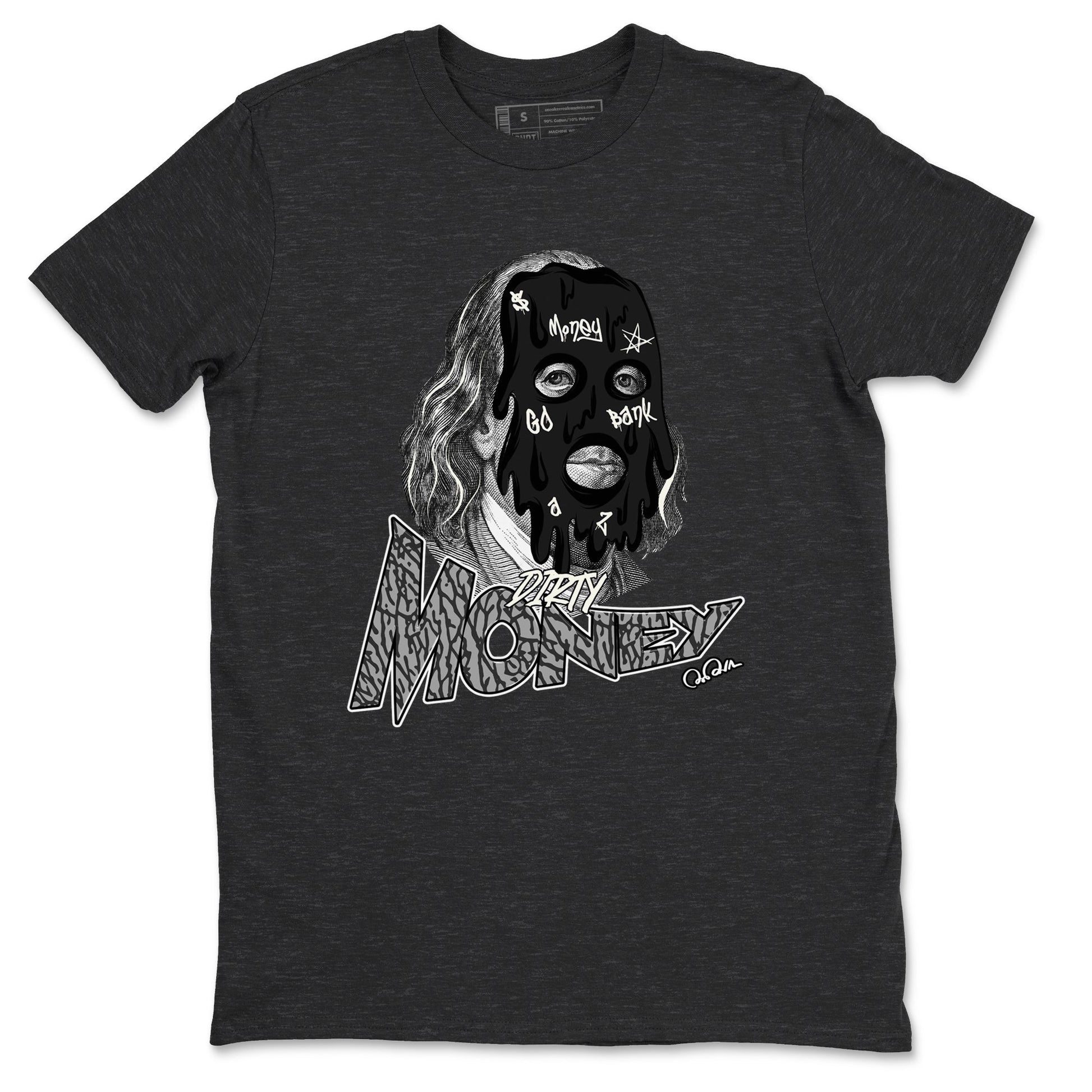 Air Jordan 3 Off Noir shirt to match jordans Dirty Money sneaker tees AJ3 Off Noir SNRT Sneaker Release Tees Unisex Charcoal Heather 2 T-Shirt