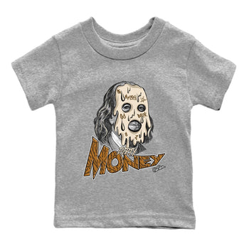 Air Jordan 3 Palomino Sneaker Match Tees Dirty Money Sneaker Tees AJ3 Palomino Sneaker Release Tees Kids Shirts Heather Grey 2