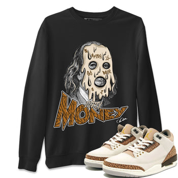 Air Jordan 3 Palomino Sneaker Match Tees Dirty Money Sneaker Tees AJ3 Palomino Sneaker Release Tees Unisex Shirts Black 1