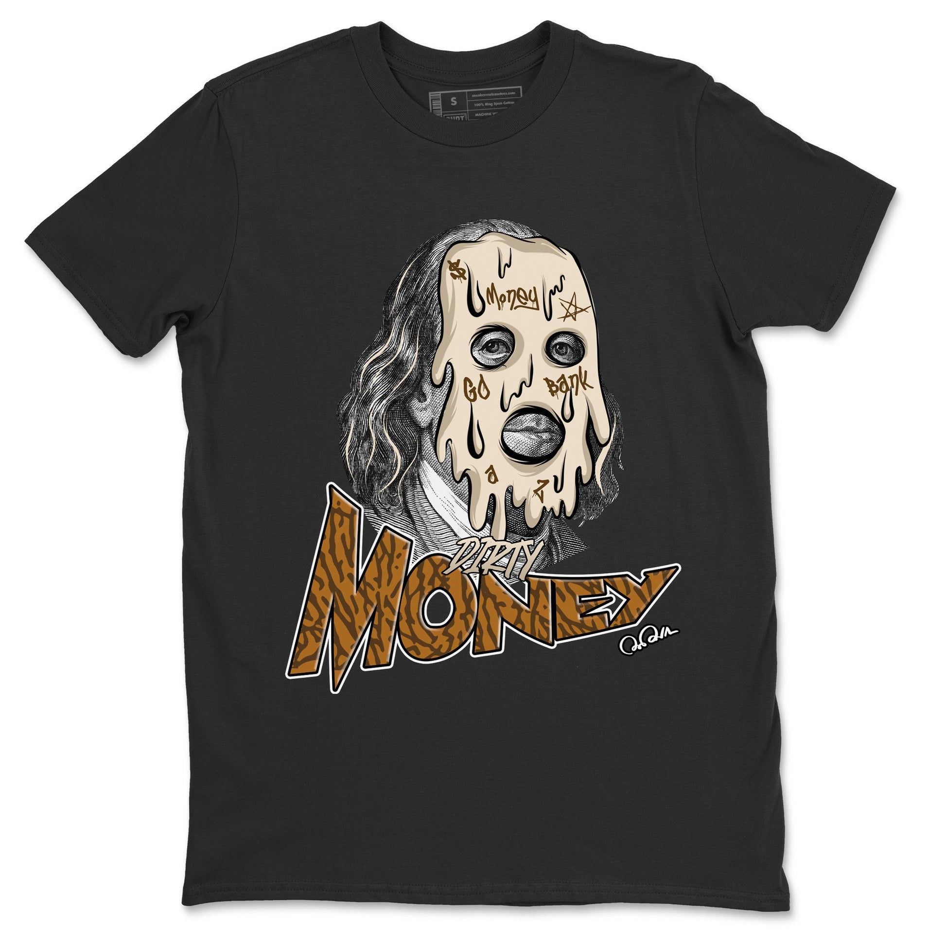 Air Jordan 3 Palomino Sneaker Match Tees Dirty Money Sneaker Tees AJ3 Palomino Sneaker Release Tees Unisex Shirts Black 2