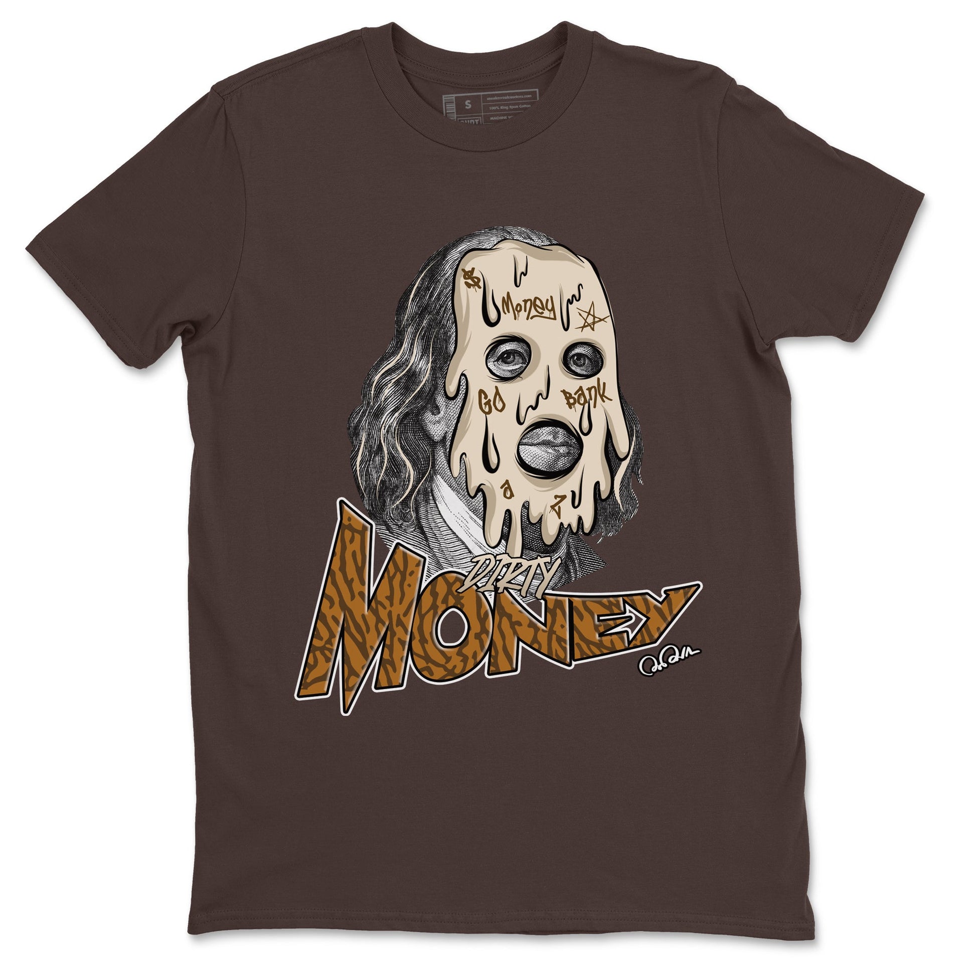 Air Jordan 3 Palomino Sneaker Match Tees Dirty Money Sneaker Tees AJ3 Palomino Sneaker Release Tees Unisex Shirts Dark Chocolate 2