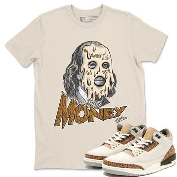 Air Jordan 3 Palomino Sneaker Match Tees Dirty Money Sneaker Tees AJ3 Palomino Sneaker Release Tees Unisex Shirts Natural 1