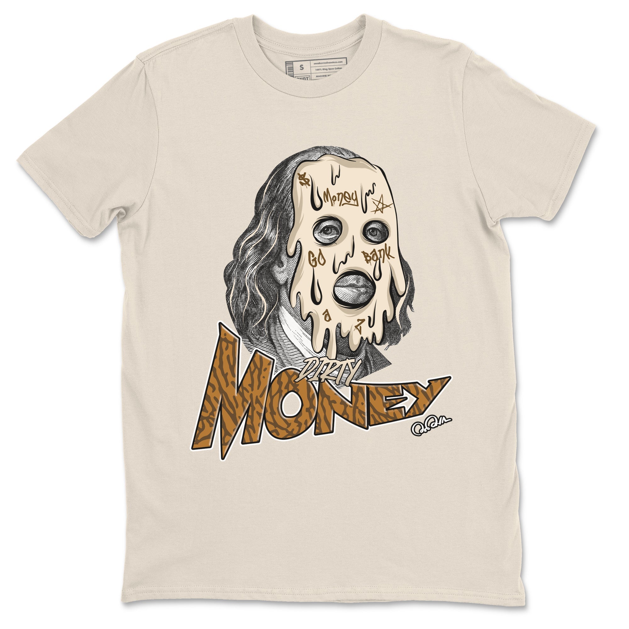 Air Jordan 3 Palomino Sneaker Match Tees Dirty Money Sneaker Tees AJ3 Palomino Sneaker Release Tees Unisex Shirts Natural 2
