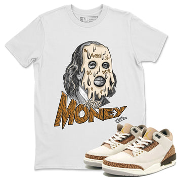 Air Jordan 3 Palomino Sneaker Match Tees Dirty Money Sneaker Tees AJ3 Palomino Sneaker Release Tees Unisex Shirts White 1