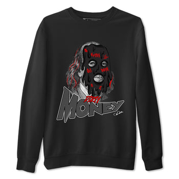 4s Bred Reimagined shirt to match jordans Dirty Money sneaker tees Air Jordan 4 Bred Reimagined SNRT Sneaker Release Tees Unisex Black 2 T-Shirt