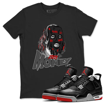 4s Bred Reimagined shirt to match jordans Dirty Money sneaker tees Air Jordan 4 Bred Reimagined SNRT Sneaker Release Tees Unisex Black 1 T-Shirt