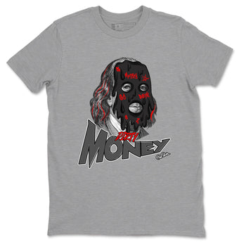 4s Bred Reimagined shirt to match jordans Dirty Money sneaker tees Air Jordan 4 Bred Reimagined SNRT Sneaker Release Tees Unisex Heather Grey 2 T-Shirt