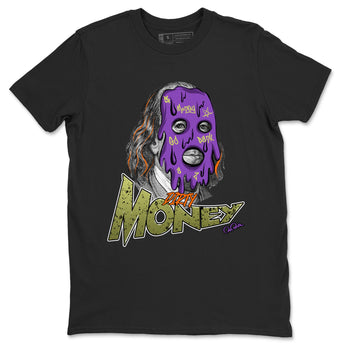 Air Jordan 4 Canyon Purple shirt to match jordans Dirty Money sneaker tees AJ4 Canyon Purple SNRT Sneaker Release Tees Unisex Black 2 T-Shirt, Halloween tshirt