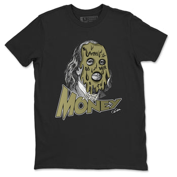 Air Jordan 4 Medium Olive shirt to match jordans Dirty Money sneaker tees AJ4Medium Olive SNRT Sneaker Release Tees Unisex Black 2 T-Shirt