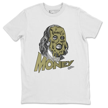Air Jordan 4 Medium Olive shirt to match jordans Dirty Money sneaker tees AJ4Medium Olive SNRT Sneaker Release Tees Unisex White 2 T-Shirt