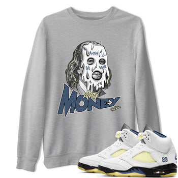 Air Jordan 5 A Ma Maniere x Photon Dust shirt to match jordans Dirty Money sneaker tees Jordan 5 A Ma Maniere "Dawn" SNRT Sneaker Release Tees Unisex Heather Grey 1 T-Shirt