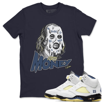 Air Jordan 5 A Ma Maniere x Photon Dust shirt to match jordans Dirty Money sneaker tees Jordan 5 A Ma Maniere "Dawn" SNRT Sneaker Release Tees Unisex Navy 1 T-Shirt