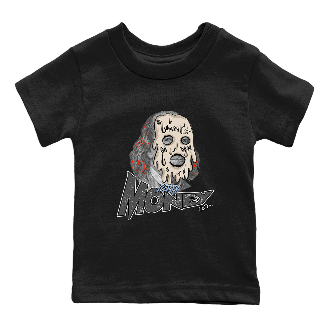 Air Jordan 5 Craft Dirty Money Baby and Kids Sneaker Tees AJ5 SE Craft Kids Sneaker Tees Washing and Care Tip
