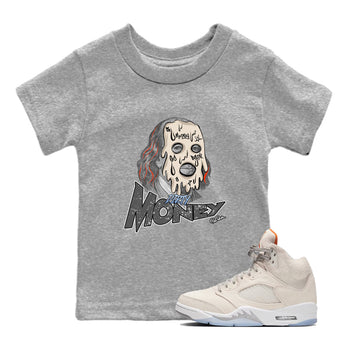 Air Jordan 5 Craft Dirty Money Baby and Kids Sneaker Tees AJ5 SE Craft Kids Sneaker Tees Size Chart