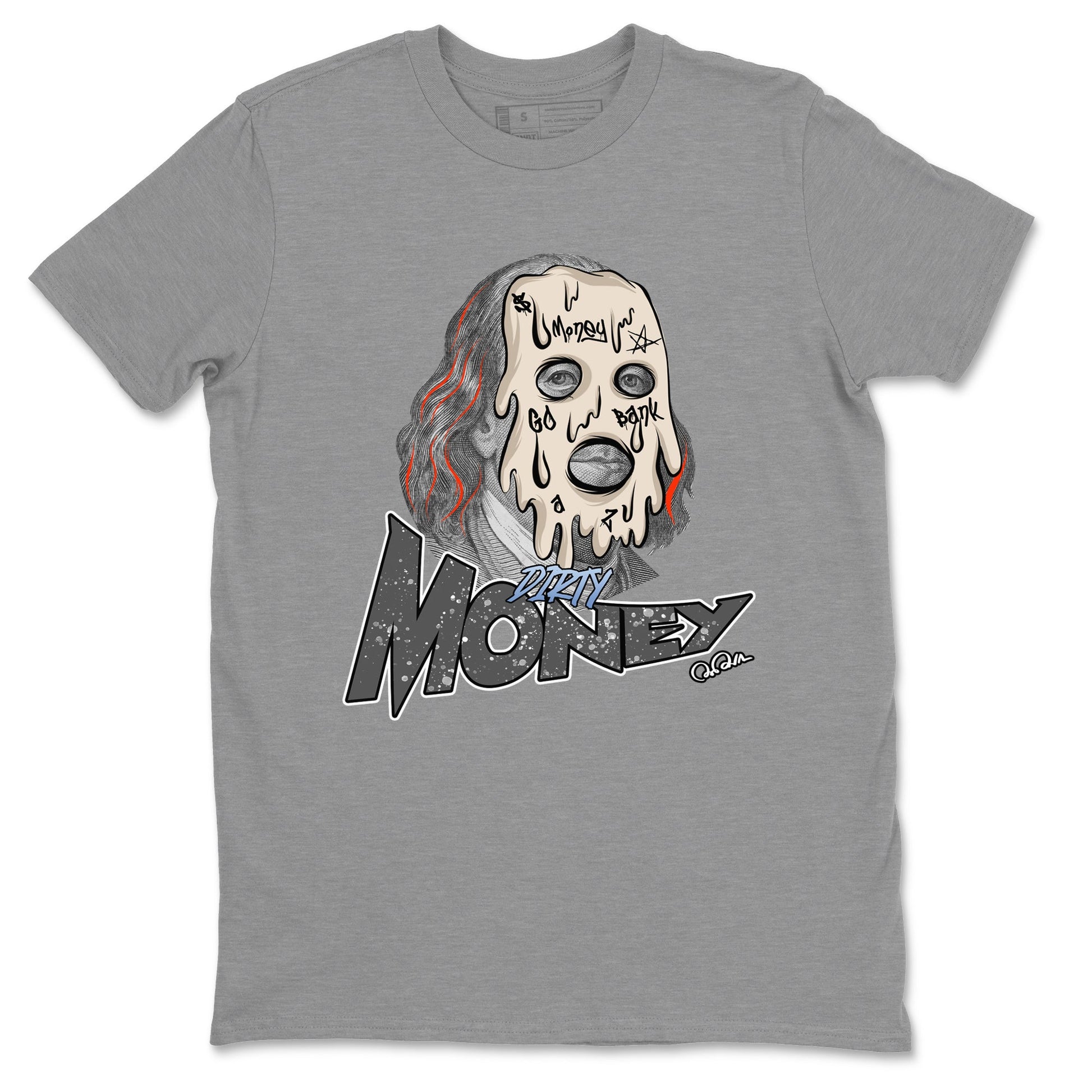 Air Jordan 5 Craft Sneaker Match Tees Dirty Money Sneaker Tees AJ5 SE Craft Sneaker Release Tees Unisex Shirts Heather Grey 2
