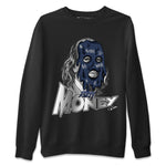 Air Jordan 5 Georgetown Sneaker Match Tees Dirty Money Sneaker Tees AJ5 Georgetown Sneaker Release Tees Unisex Shirts Black 2
