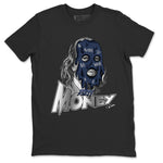 Air Jordan 5 Georgetown Sneaker Match Tees Dirty Money Sneaker Tees AJ5 Georgetown Sneaker Release Tees Unisex Shirts Black 2