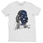 Air Jordan 5 Georgetown Sneaker Match Tees Dirty Money Sneaker Tees AJ5 Georgetown Sneaker Release Tees Unisex Shirts White 2