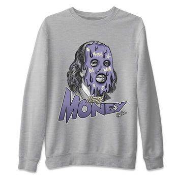 Air Jordan 5 Indigo Haze Sneaker Match Tees Dirty Money Sneaker Tees AJ5 Indigo Haze Sneaker Release Tees Unisex Shirts Heather Grey 2