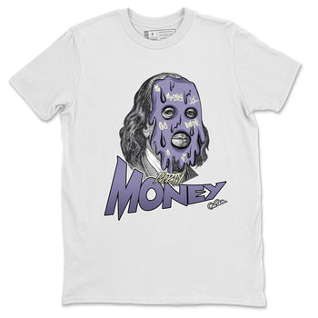 Air Jordan 5 Indigo Haze Sneaker Match Tees Dirty Money Sneaker Tees AJ5 Indigo Haze Sneaker Release Tees Unisex Shirts White 2