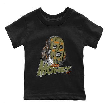 5s Olive shirt to match jordans Dirty Money sneaker tees Air Jordan 5 Olive SNRT sneaker release tees baby toddler Black 2 cotton Shirt