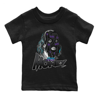 Air Jordan 6 Aqua Sneaker Match Tees Dirty Money Sneaker Tees AJ6 Aqua Sneaker Release Tees Kids Shirts Black 2